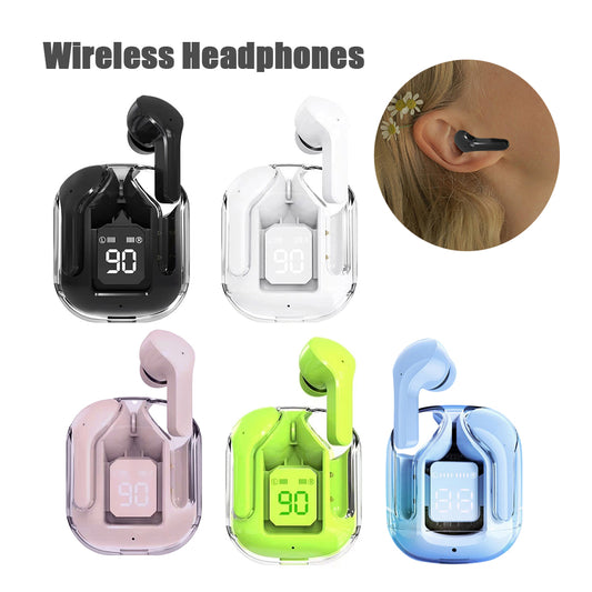 Mini Transparent ENC Wireless Earbuds with Display