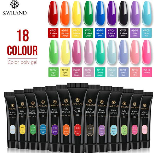 15g Colored Crystal Nail Extension Gel