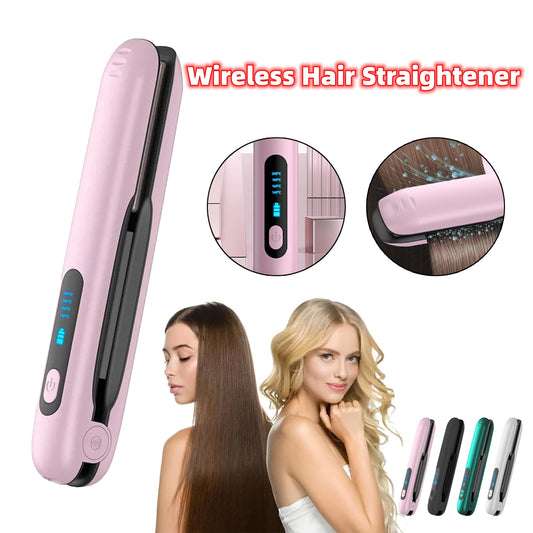 Cordless 2-in-1 Mini Hair Straightener & Curler