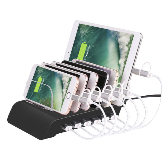 Six-Port USB Mobile Phone Charging Stand