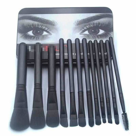 Makeup Brush Set for Blush, Eyeshadow & Lips - A
