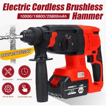 3-in-1 Cordless Brushless Impact Drill & Hammer