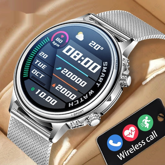 Multifunctional Large-Screen Round Smartwatch for Men