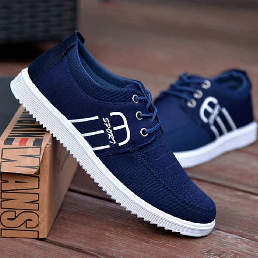Men's Slip-On Air Cushion Casual Sneakers - Blue