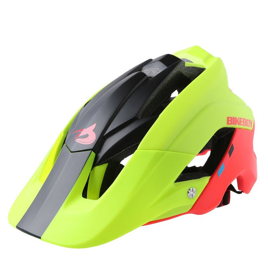 Mountain Bike Helmet - Black red yellow