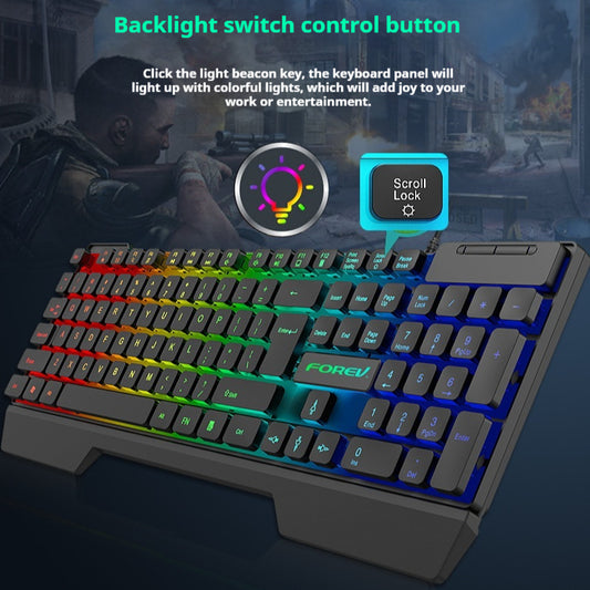 Luminous Wired Keyboard for Desktop & Laptop