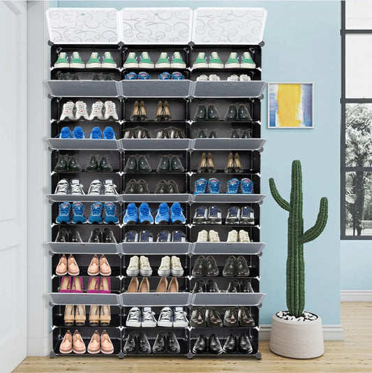 12-Tier Portable Shoe Rack for 72 Pairs