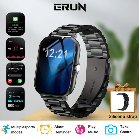 Outdoor Sports Smart Watch with Bluetooth Calls - Black
