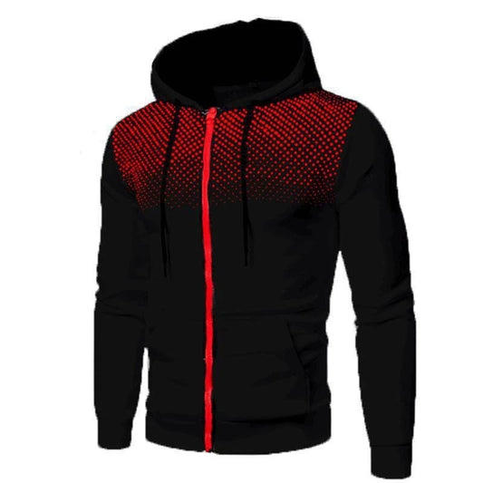 Men's Hoodie & Sweatpants Tracksuit Set - Black