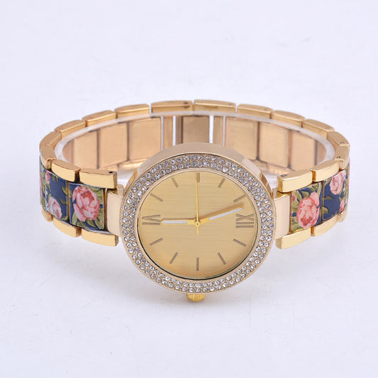 Women's Printed Steel Fashion Watch