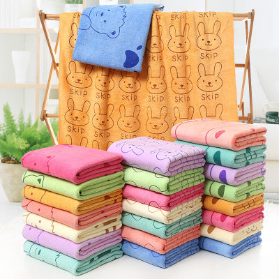 Cartoon Print Beach Bath Towel