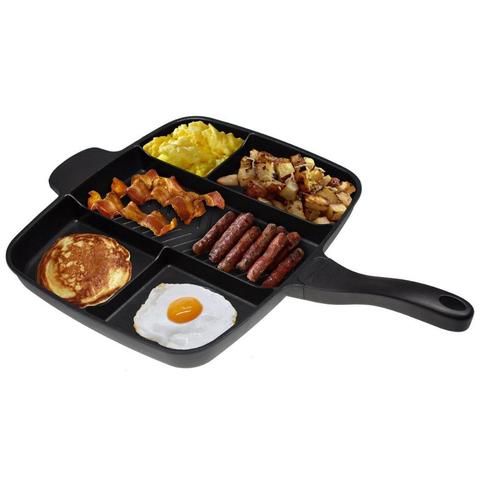 5-in-1 Multi-Section Frying Pan - default