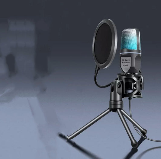 RGB Condenser Gaming Desktop Microphone