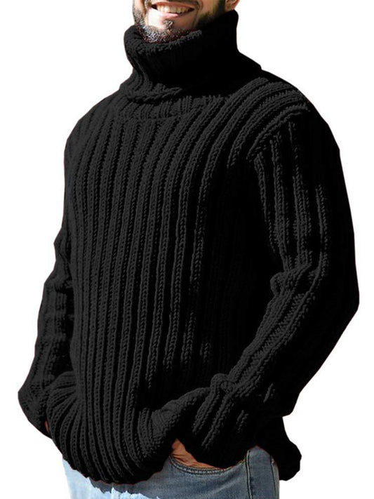 Men's Slim Turtleneck Knit Sweater