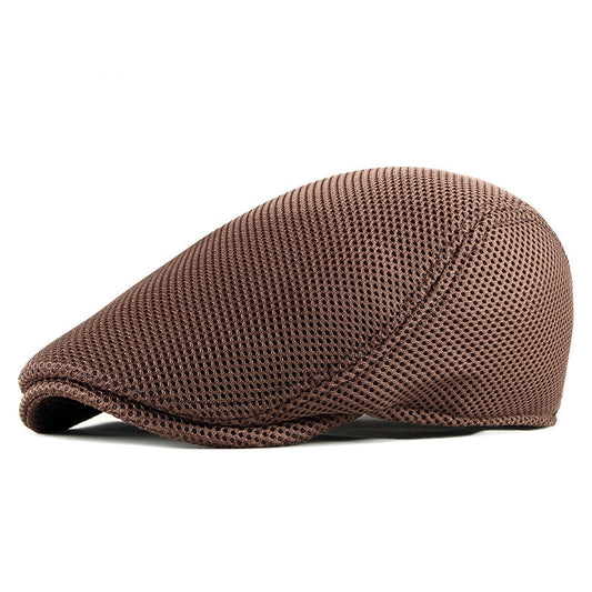 Men's Hollow Mesh Cap - Coffee