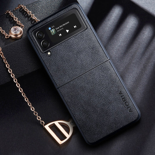Simple and Meticulous Leather Phone Case - Grey