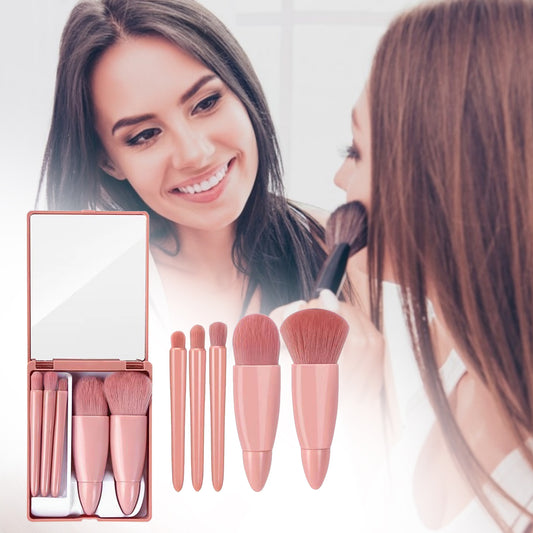 5-Piece Makeup Brush Set for Powder & Foundation