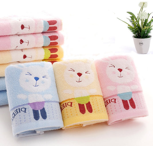 Cotton Cartoon Rabbit Kids Face Towel