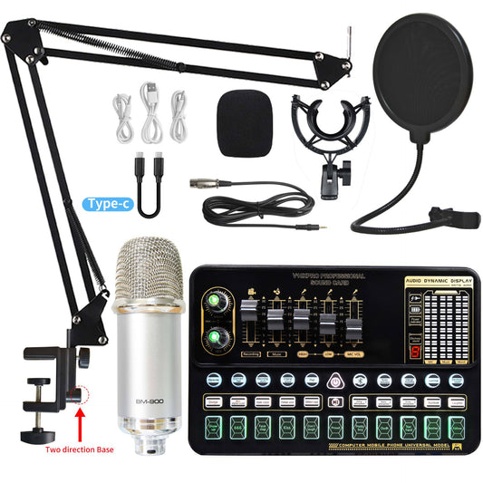 Live Broadcast Sound Card Set with Condenser Microphone - Microphone3