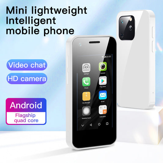 Ultra-Small Quad-Core Android Mini Phone - Pearl White English Version