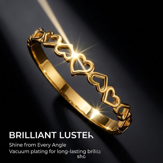 Hollow Heart-Shaped Bracelet