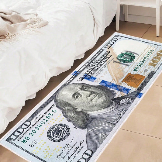 Hundred Dollar Bill Non-Slip Area Rug - 45cm and 110cm