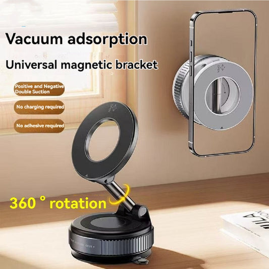Foldable Vacuum Suction Magnetic Car Phone Holder
