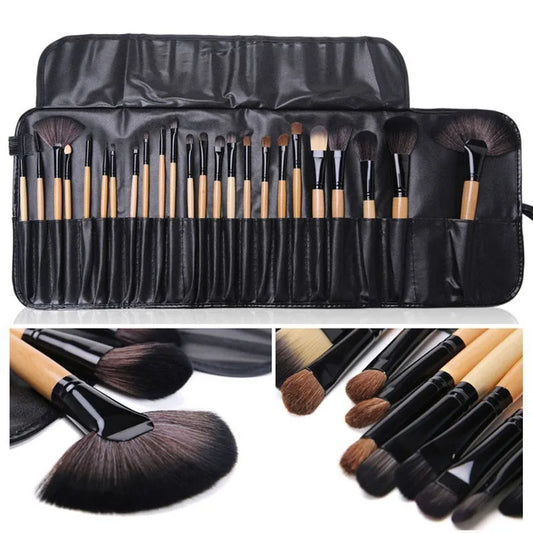 24-Piece Professional Makeup Brush Set with Gift Bag