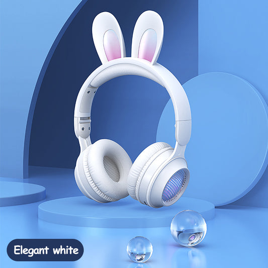 Luminous Rabbit Ear Wireless Headphones - White