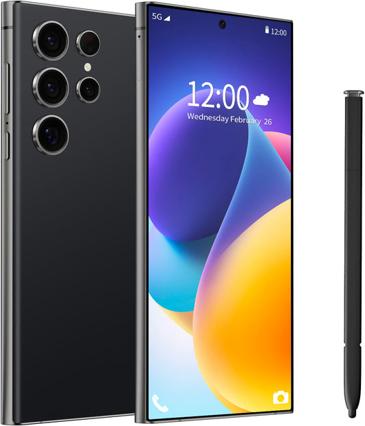 25 Ultra 5G Unlocked Smartphone, 512GB, 6800mAh - Black