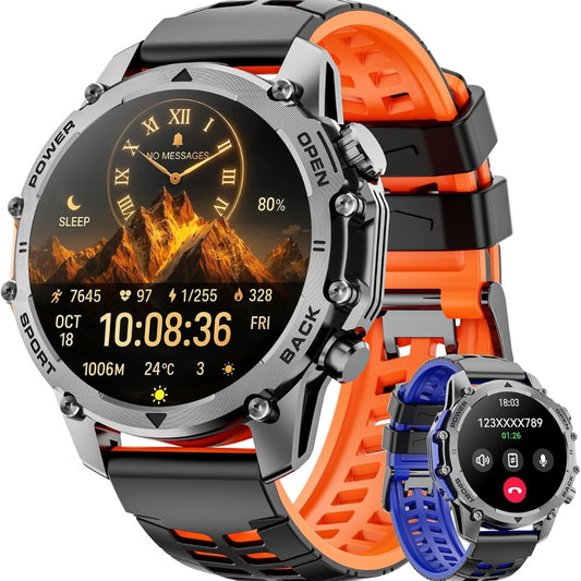 1.52" HD Military Smart Watch for Men - MULTI