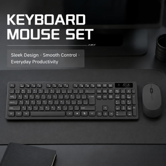 Wireless 2.4G Chocolate Keyboard & Mouse Set - 1pcs