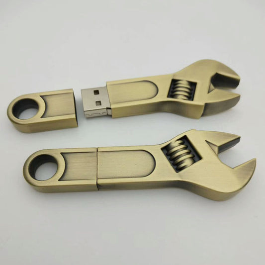 Metal Wrench-Shaped USB Flash Drive