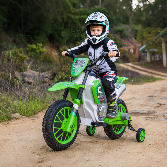 12V Kids Electric Motorcycle with Training Wheels