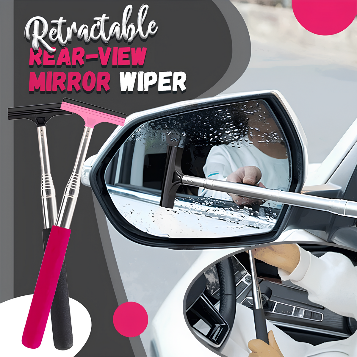 Car Rearview Mirror Cleaning Tool